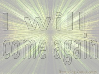 John 14:3 I Will Come Again (beige)